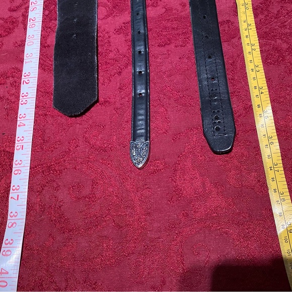 🌼 5 for $15 🌼 Bundle of 3 Black genuine leather belts (Ladies) - Picture 3 of 12
